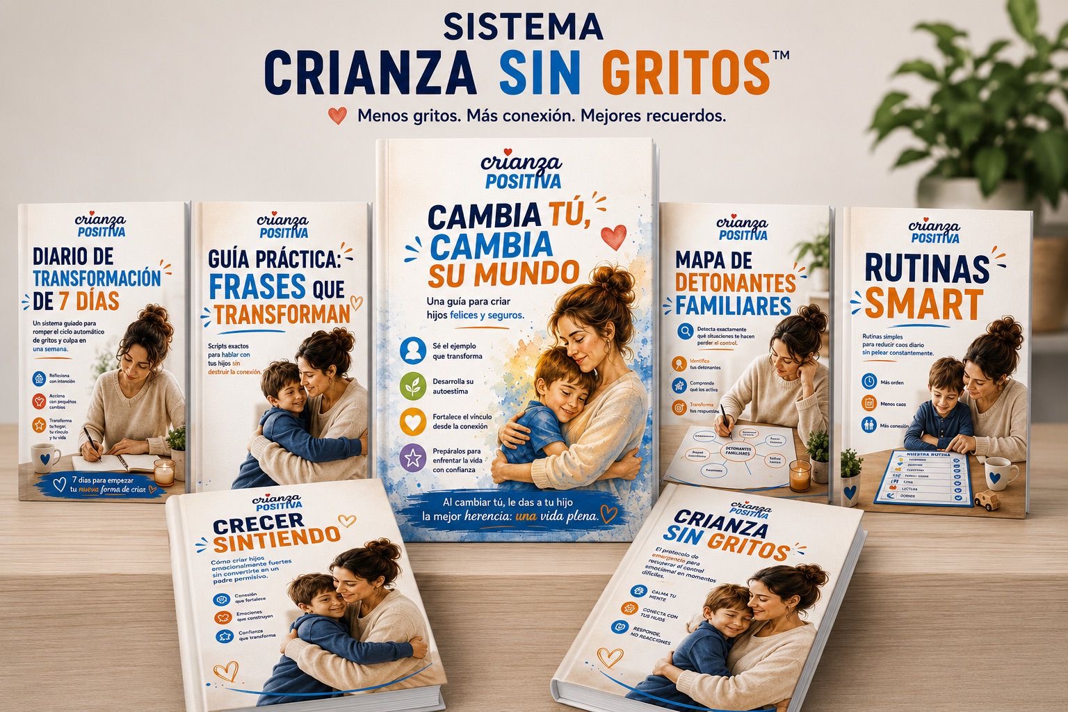 Los siete recursos digitales incluidos en el Sistema Crianza Sin Gritos